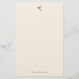 Papeterie Papier à lettres Ecru Hummingbird