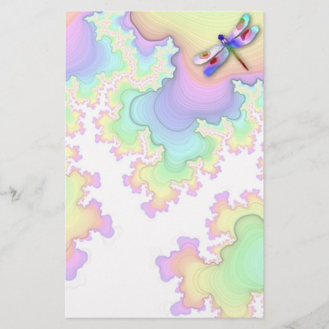 Papeterie Papier à lettres Fractures libellules (Devant)