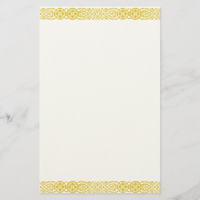 Papeterie Papier à lettres Gold Art Nouveau Filigree (Devant)