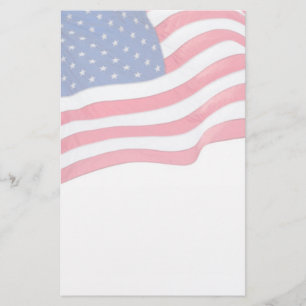 Papeterie Papier à lettres patriotique du drapeau américai