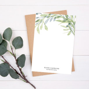 Papeterie Papier à lettres personnalisé avec monogramme bota