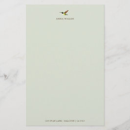 Papeterie Papier à lettres personnalisées Anna's Hummingbird