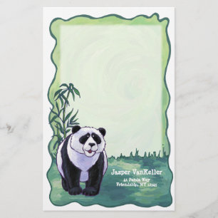 Papeterie Papier à lettres personnel Cute Panda Bear