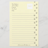 Papier à lettres pour des amoureux de les chats