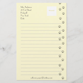 Papeterie Papier à lettres pour des amoureux de les chats