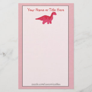 Papeterie Papier à lettres Red Dino