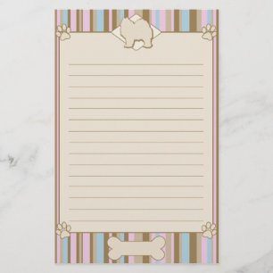 Papeterie Papier à lettres Samoyé rayé