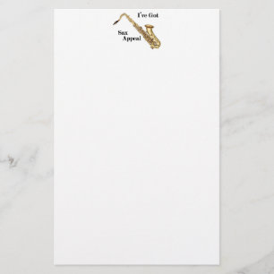 Papeterie Papier à lettres saxophone