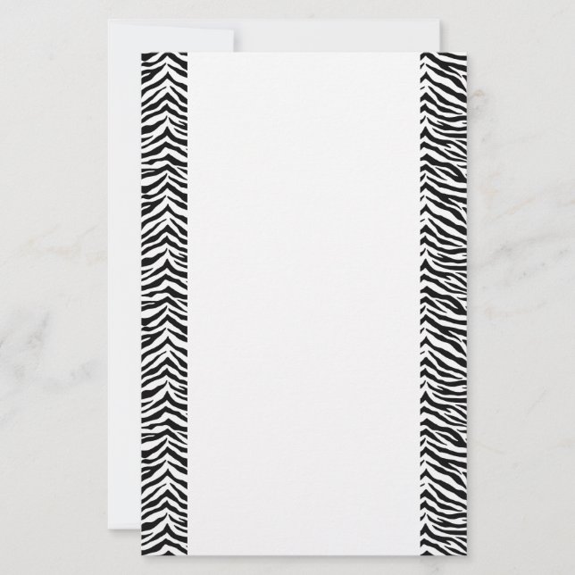 Papeterie Papier à lettres - Zebra (Devant)