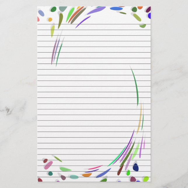 Papeterie Papier à reliure pois pour les notes Papier à lett (Devant)