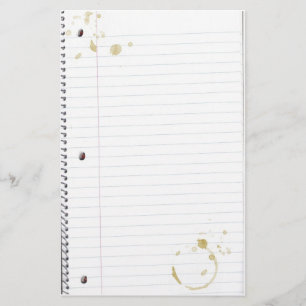 Papeterie Papier de carnet souillé par café (principal 10)