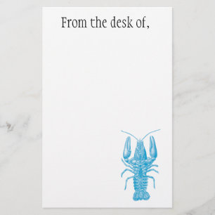 Papeterie Papier de note bleu de homard