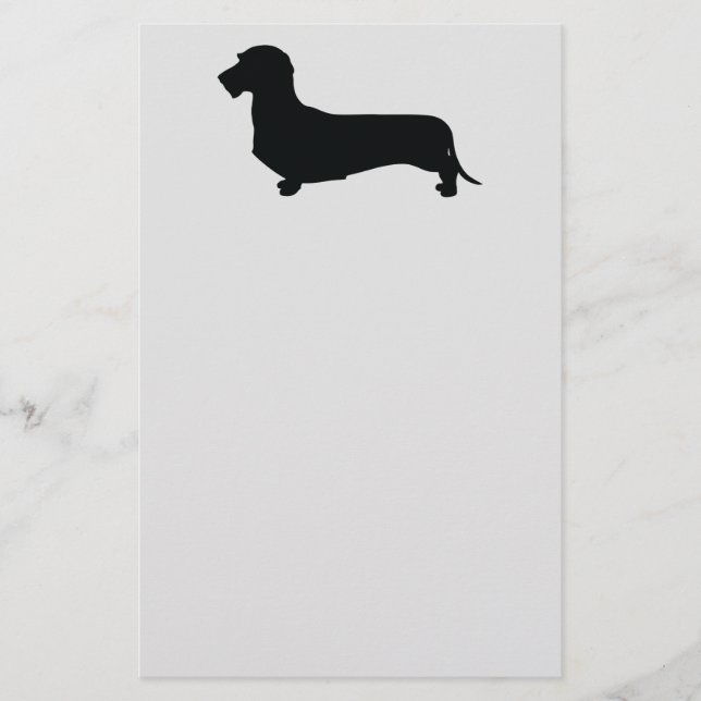 Papeterie Papier de note Dachshund pour cheveux de fil (Devant)