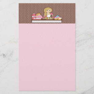 Papeterie Papier de note de petits gâteaux de Baker