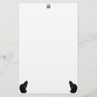 Papeterie Papier d'écriture de chats Silhouetté