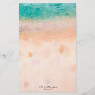 Papeterie papier mariage tropical de plage