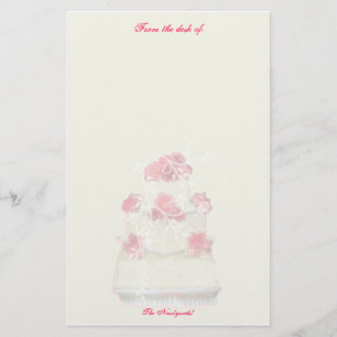 Papeterie Papier personnalisé mariage Cake !