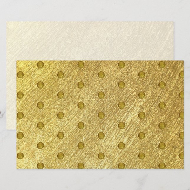 Papeterie Papier Recyclé pour le savon Motif or (Devant / Derrière)