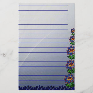 Papeterie Papier stationnaire assez floral