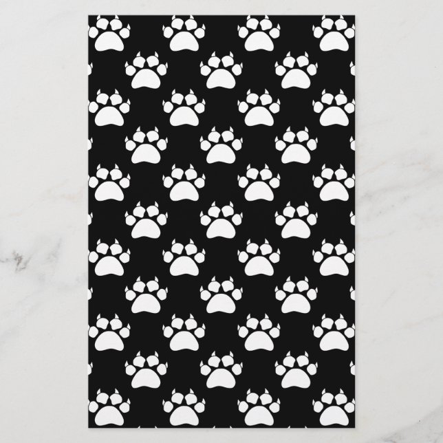 Papeterie Papiers et Motifs blancs pour chats Imprimer (Devant)