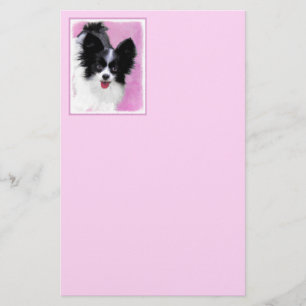 Papeterie Papillon (blanc et noir) Peinture - Chien Art
