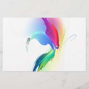 Papeterie Papillon de peinture Abstrait