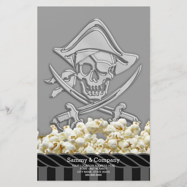 Papeterie Parti pirate personnalisé (Devant)