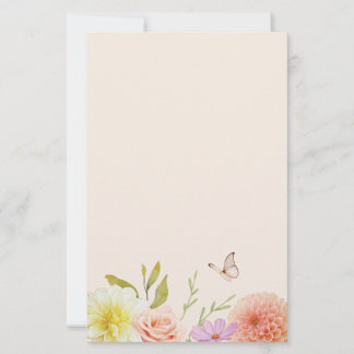 Papeterie Pastel Spring Flower Stationery