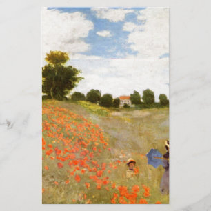 Papeterie Pavots sauvages de Claude Monet //
