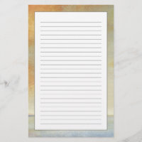 Paysage marin avec le coucher du soleil orange