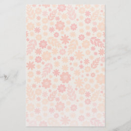 Papeterie Peach Airy Fleur sauvage Meadow Motif