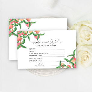 Papeterie Peaches - conseils et souhaits nuptiale douche