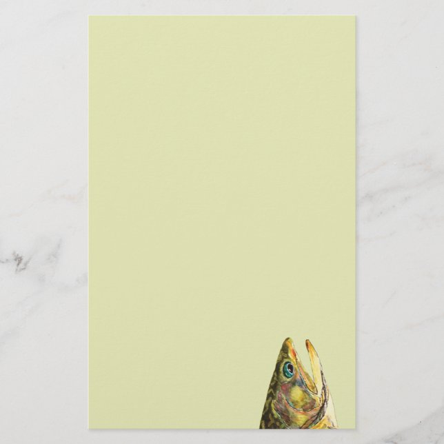 Papeterie Pêcheur de truite de Brook (Devant)