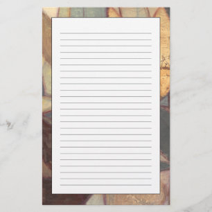 Papeterie Peinture abstraite de feuille florale par le