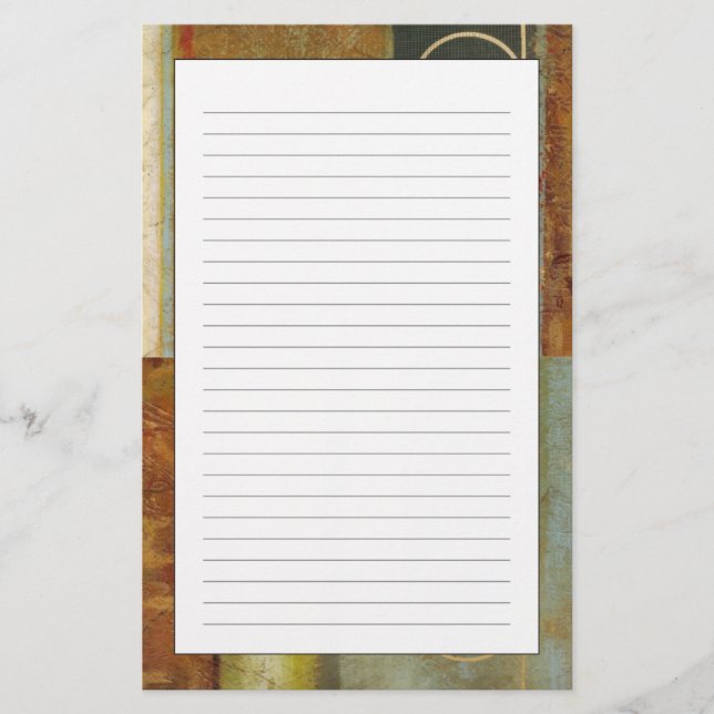 Papeterie peinture abstraite Multi-texturisée par le studio (Devant)