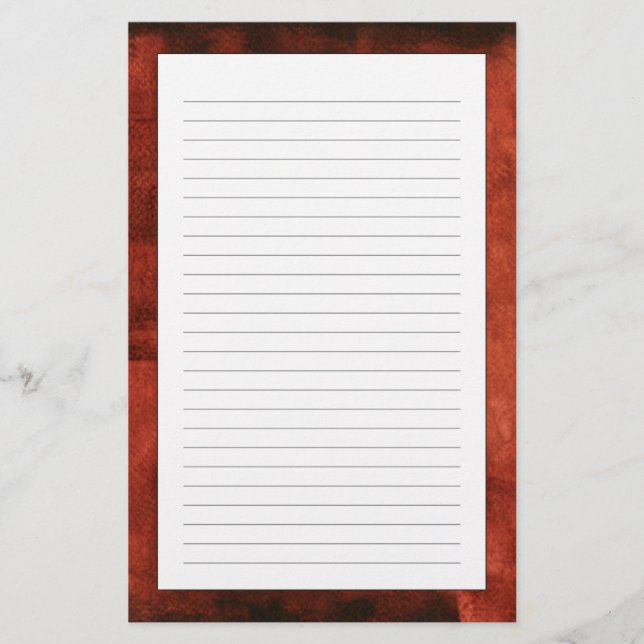 Papeterie Peinture cramoisie profonde avec des formes (Devant)