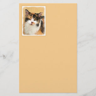 Papeterie Peinture de chat Calico - Cute Original Cat Art
