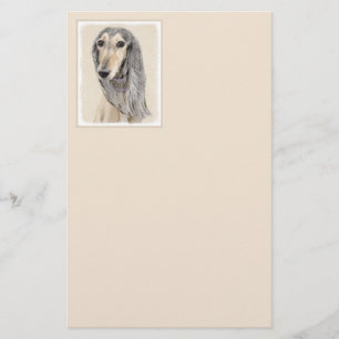 Papeterie Peinture de Saluki (Faune) - Cute Original Chien A
