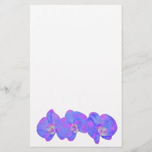Papeterie Peinture d'orchidée violette violette