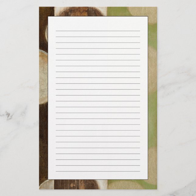 Papeterie Peinture du bois de panneau de ton de la terre (Devant)