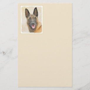 Papeterie Peinture Malinoise belge - Cute Original Chien Art