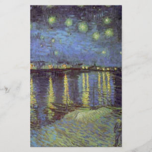Papeterie Peinture nocturne étoilée de Van Gogh