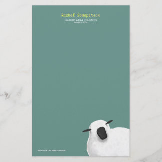 Papeterie pelucheuse de Personalizable de moutons