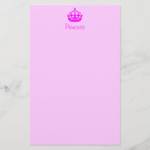 Papeterie personnalisée de princesse
