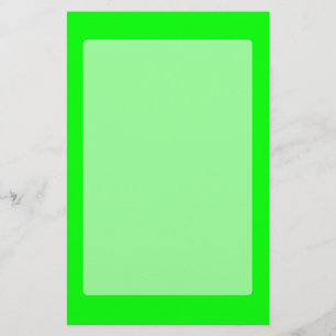 Papeterie Personnaliser au néon verte de couleur ceci