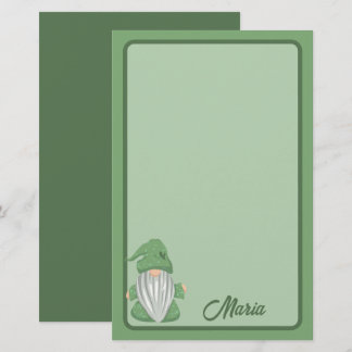 Papeterie Petit Gnome Vert Détaillé