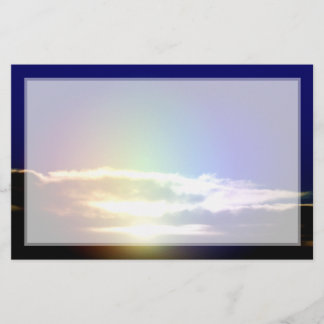 Papeterie Photographie bleue de coucher du soleil