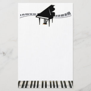 Papeterie Piano à queue et clavier