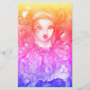 Papeterie PIERROT AVEC CAT / Mardi Gras Masquerade Party