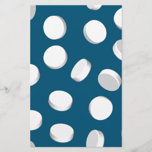 Papeterie pilules bleues